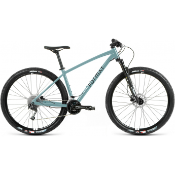 Велосипед FORMAT 1213 27.5", рост L, серо-синий, 2024 Велосипед FORMAT 1213 27.5", рост L, серо-синий, 2024