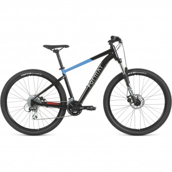 Велосипед FORMAT 1414 27,5", рама S, черный/синий, 2023 Велосипед FORMAT 1414 27,5", рама S, черный/синий, 2023